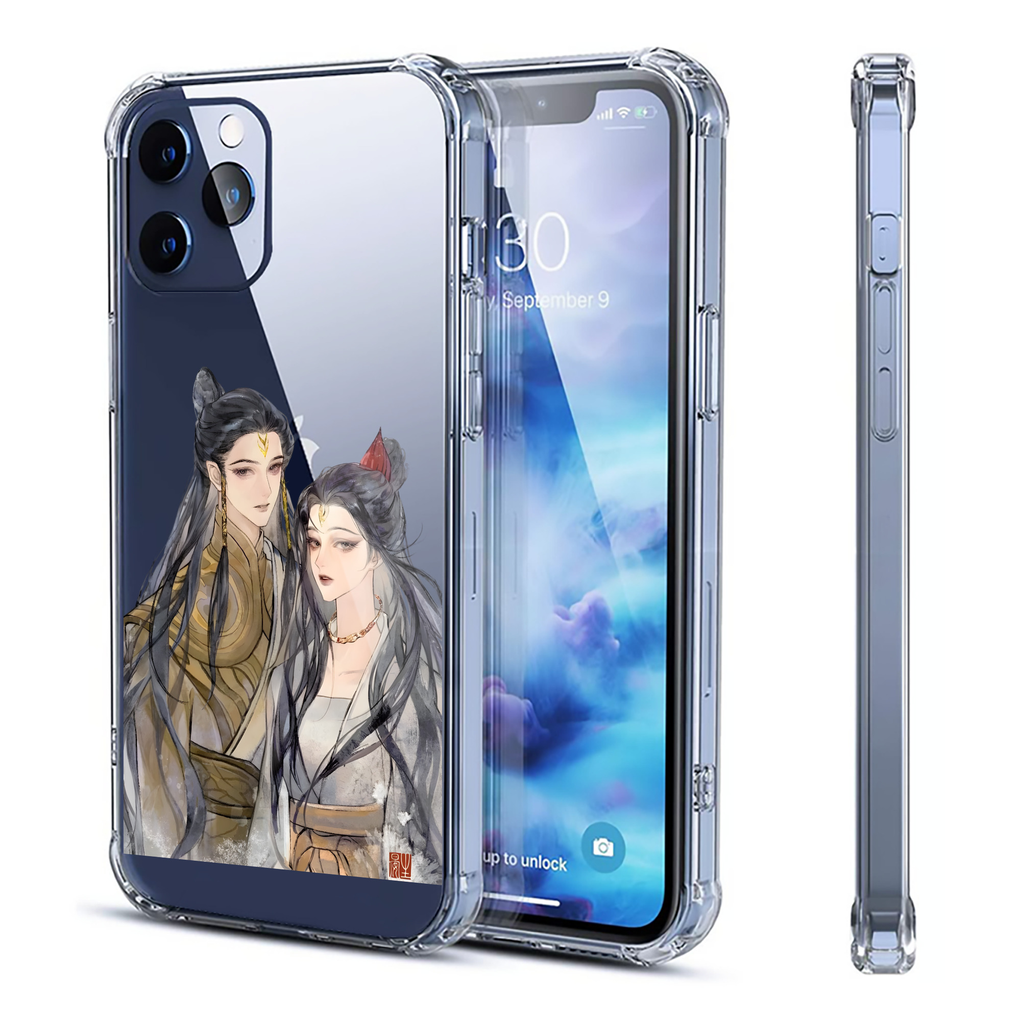 （画像用） Ne Zha 2 ナタ 魔童の大暴れ 【iPhone 12シリーズ対応】透明スマホケース（クリアソフトケース）